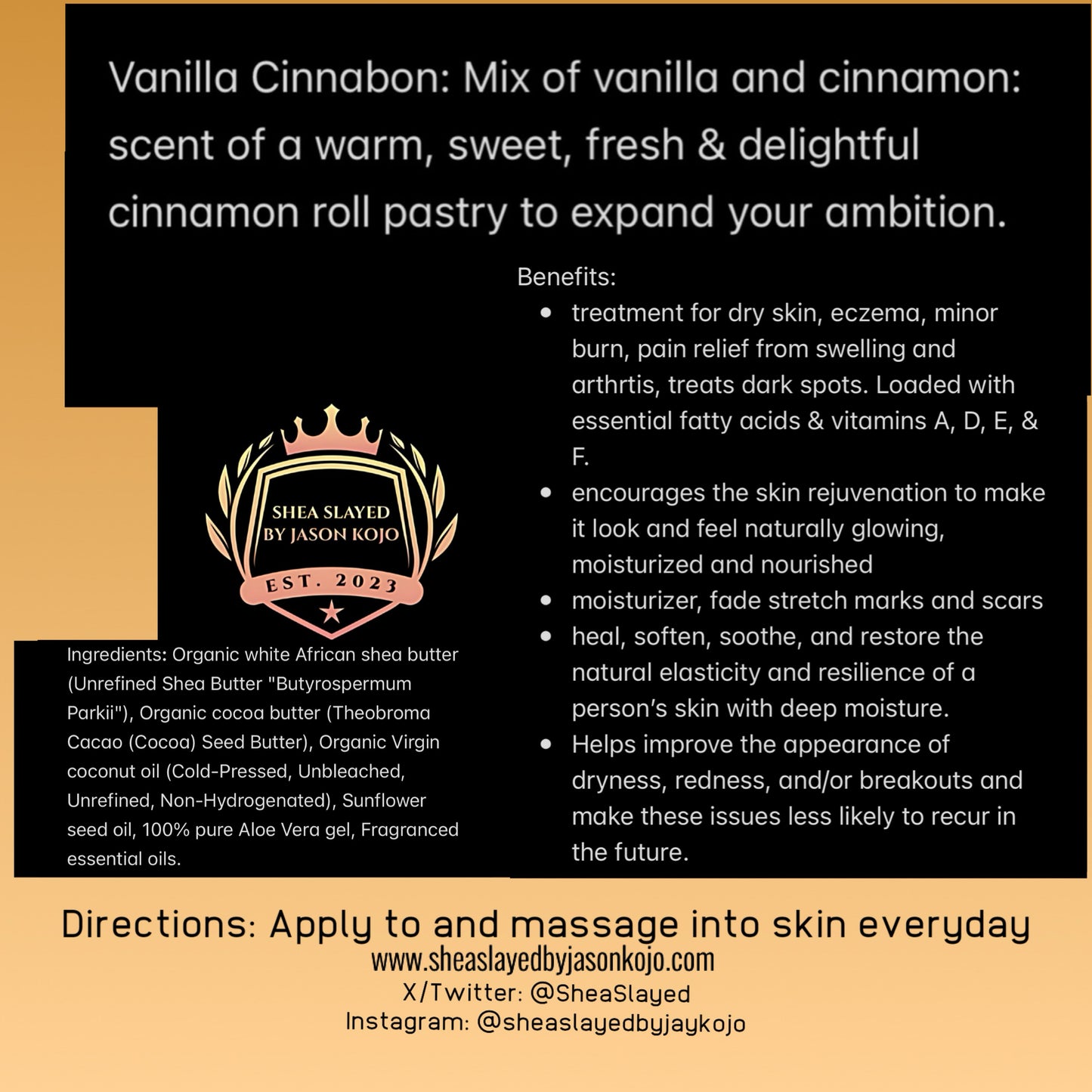 Vanilla Cinnabon Moisturizing Body Butter